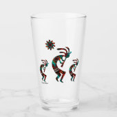 Drie Kokopelli speelt de flank Glas (Voorkant)