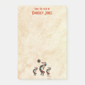 Drie Kokopelli speelt de flank Post-it® Notes (Voorkant)