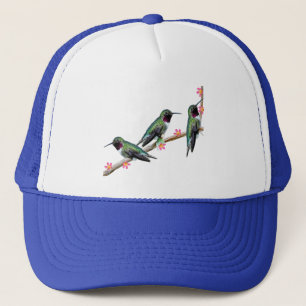 Drie kolibries zittend op een tak Floss Silt Trucker Pet