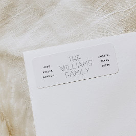 Drie Kolom Moderne Etiketten van het Adres van de 