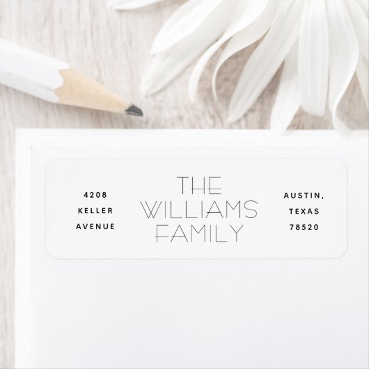 Drie Kolom Moderne Etiketten van het Adres van de (Insitu)