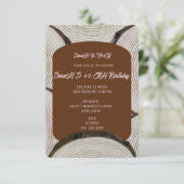 Drie kolomlijnen Huwelijksuitnodiging Lichtblauw, Save The Date (Staand voorkant)