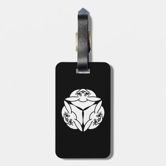 Drie konijnen bagagelabel (Achterkant verticaal)