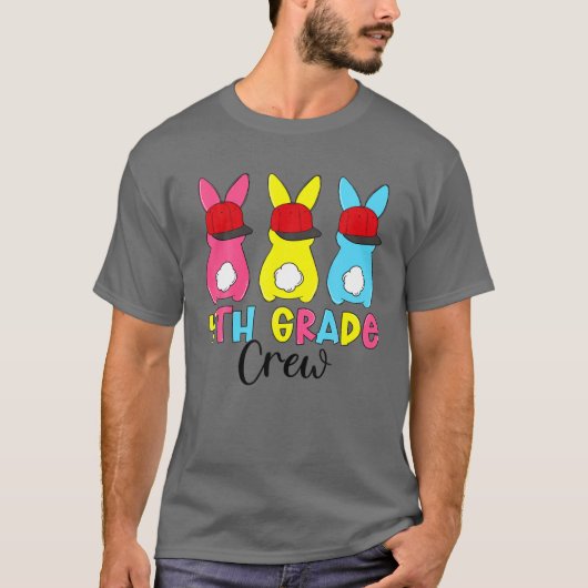 Drie konijnen Bunny 4e graads Paasdag Kinderen T-shirt (Voorkant)