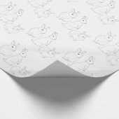 Drie konijnen cadeaupapier (Hoek)
