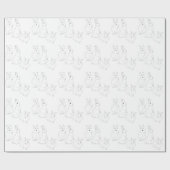 Drie konijnen cadeaupapier (Vlak)