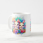 Drie konijnen koffiemok (Voorkant links)