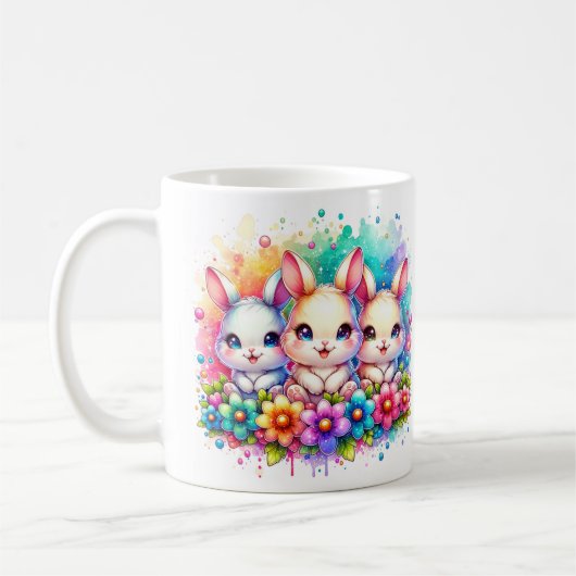 Drie konijnen koffiemok (Links)