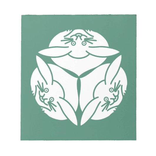 Drie konijnen notitieblok (Voorkant)