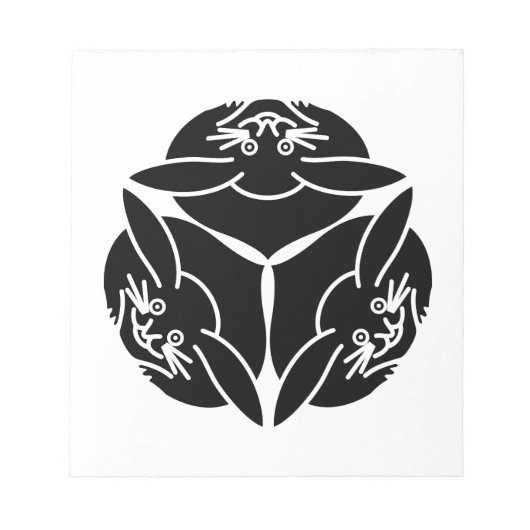 Drie konijnen notitieblok (Voorkant)