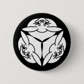 Drie konijnen ronde button 5,7 cm (Voorkant)