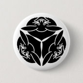 Drie konijnen ronde button 5,7 cm (Voorkant)