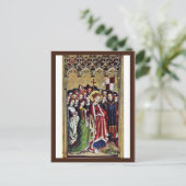 Drie koning Altar in de linkervleugel: St. Ursula Briefkaart (Staand voorkant)