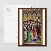 Drie koning Altar in de linkervleugel: St. Ursula Briefkaart (Voorkant / Achterkant)