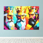 Drie Koningen Canvas Afdruk (Insitu (Houten vloer))