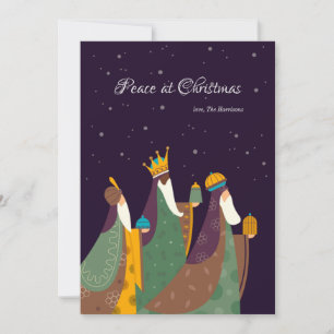 Drie Koningen Kerst Wenskaart Feestdagenkaart
