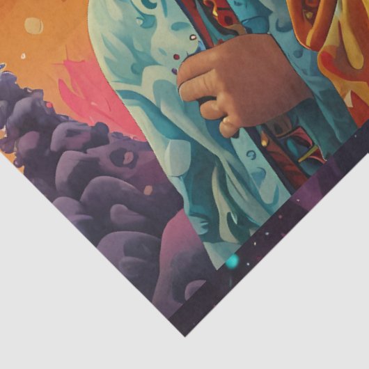 Drie Koningen Kerstfeest Tissuepapier (Detail)