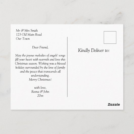 Drie koningen Kerstmis groeten religieus Briefkaart (Achterkant)