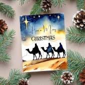Drie koningen Kerstmis groeten religieus Briefkaart
