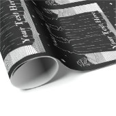 Drie koningen kerstster monochrome tijdgenoot cadeaupapier (Rol Hoek)
