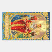 DRIE KONINGEN RECHTHOEKIGE STICKER (Voorkant)