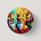 Drie Koningen Ronde Button 3,2 Cm (Voorkant)