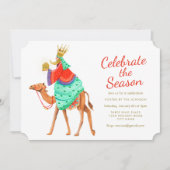 Drie Koningen | Seizoen | Gouden Glitter | Uitnodi Kaart (Voorkant)