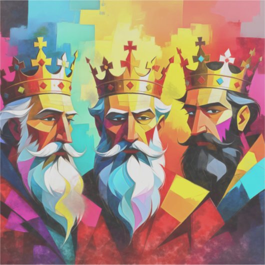Drie Koningen Sticker (Voorkant)