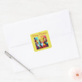 Drie Koningen Vierkante Sticker (Envelop)