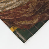 Drie koninginnen in de Londense Tube Fleece Deken (Hoek)