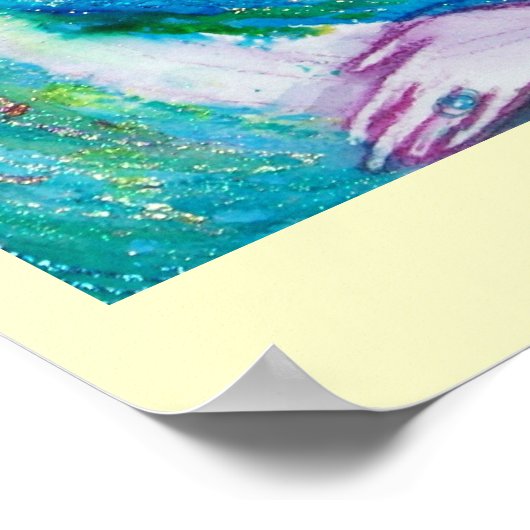 DRIE KOOLSTOFMASSA'S IN BLAUW, ROOD, GEEL POSTER (Hoek)