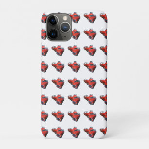 drie koolzure rode en witte vintageauto's, Case-Mate iPhone case