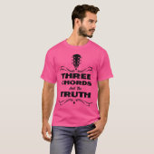 Drie koorden het ware land Folk-geluid T-shirt (Voorkant volledig)