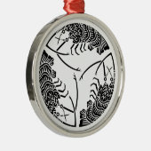 Drie koplopers metalen ornament (Rechts)