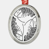 Drie koplopers metalen ornament (Links)