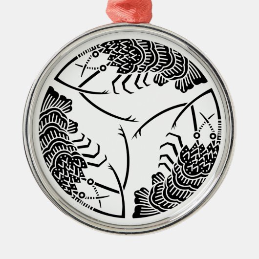 Drie koplopers metalen ornament (Voorkant)