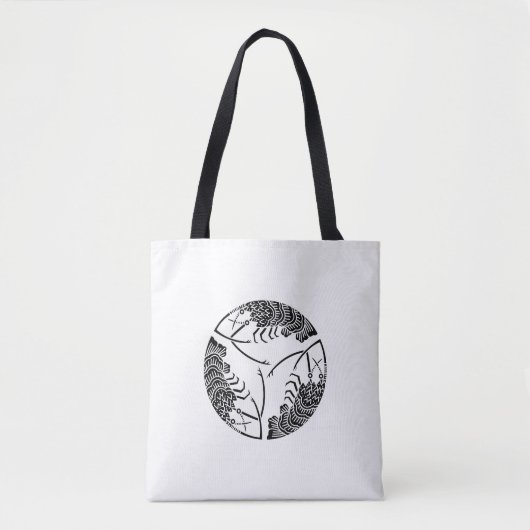 Drie koplopers tote bag (Voorkant)