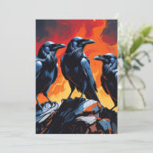 Drie Kraaien Kaart (Staand voorkant)