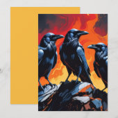 Drie Kraaien Kaart (Voorkant / Achterkant)