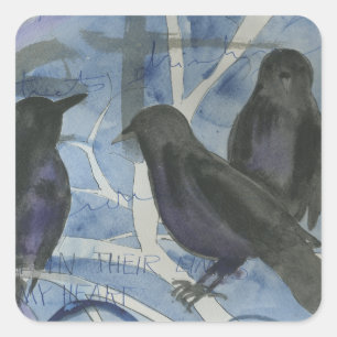 Drie kraaien Sticker