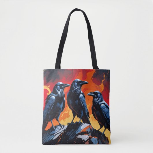 Drie Kraaien Tote Bag (Voorkant)