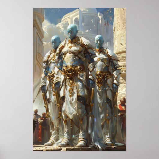 Drie krachtige Anunnaki Gods Poster (Voorkant)