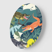 Drie krokodillen grote klok (Hoek)