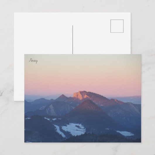 Drie kronen Pieniny Briefkaart (Voorkant / Achterkant)