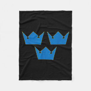 Drie Kronen TRE KRONOR Zweden Symbool Zweeds Fleece Deken