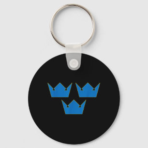 Drie Kronen TRE KRONOR Zweden Symbool Zweeds Sleutelhanger