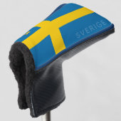 Drie Kronen Zweedse vlag Golfheadcover (3/4 voorkant)