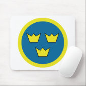 Drie Kroons Zweden Insignia Muismat (Met muis)