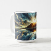 Drie kruisen bij een meer koffiemok (Voorkant links)