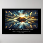 Drie kruisen bij een meer poster (Voorkant)